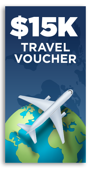 Munch Mania Grand Prize, a $15,000 travel voucher.